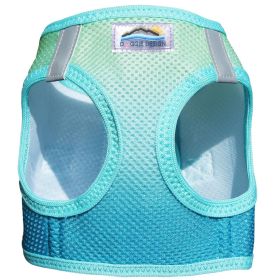 American River Choke Free Dog Harness Ombre Collection (Color: Aruba Blue, size: X-Large)